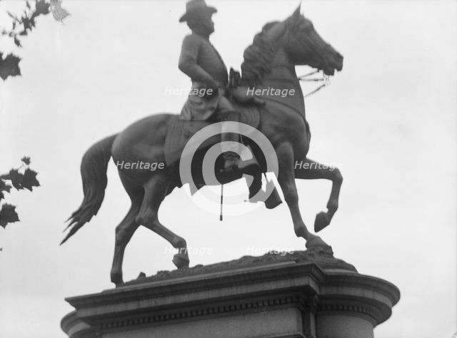 Winfield Scott Hancock - Equestrian statues in Washington, D.C., between 1911 and 1942. Creator: Arnold Genthe.