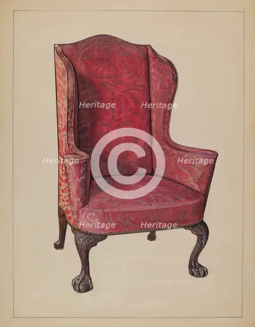 Wing Chair, 1936. Creator: M. Rosenshield-von-Paulin.