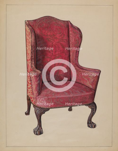 Wing Chair, 1936. Creator: M. Rosenshield-von-Paulin.