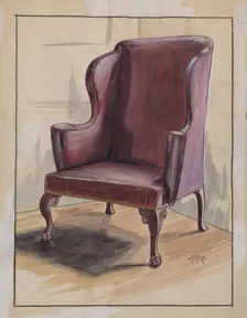 Wing Chair, c. 1936. Creator: Michael Trekur