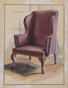 Wing Chair, c. 1936. Creator: Michael Trekur
