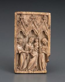 Wing of a Diptych: Madonna and Child, about 1350. Creator: Unknown