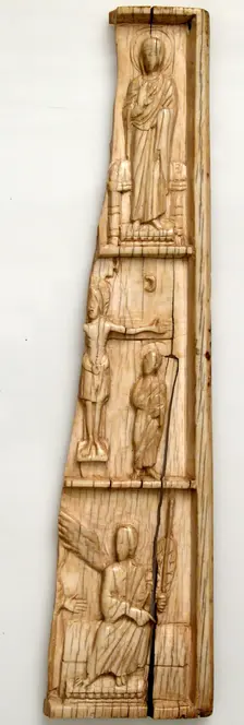 Wing of an Ivory Triptych with Scenes from the Life of Christ, Byzantine, 970-1030. Creator: Unknown