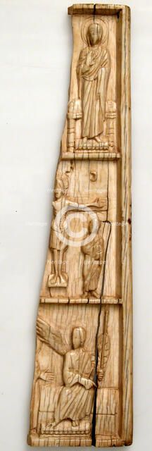 Wing of an Ivory Triptych with Scenes from the Life of Christ, Byzantine, 970-1030. Creator: Unknown.