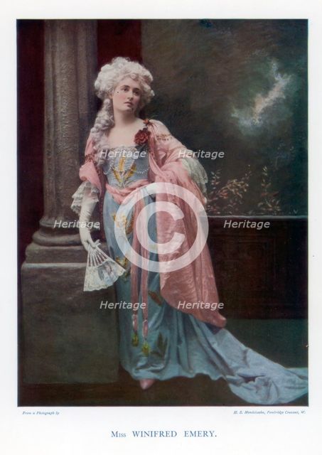 Winifred Emery, English actress, 1901.Artist: Mendelssohn