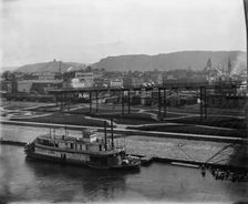 Winona from the bridge, c1898. Creator: Unknown