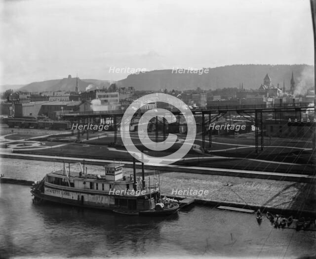 Winona from the bridge, c1898. Creator: Unknown.