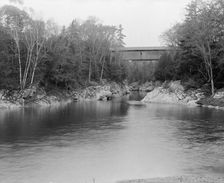 Winooski Gorge High Bridge, Burlington, Vt., between 1900 and 1910. Creator: Unknown