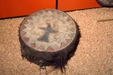 Winnebago Tribe, North American Indian Double headed Drum
