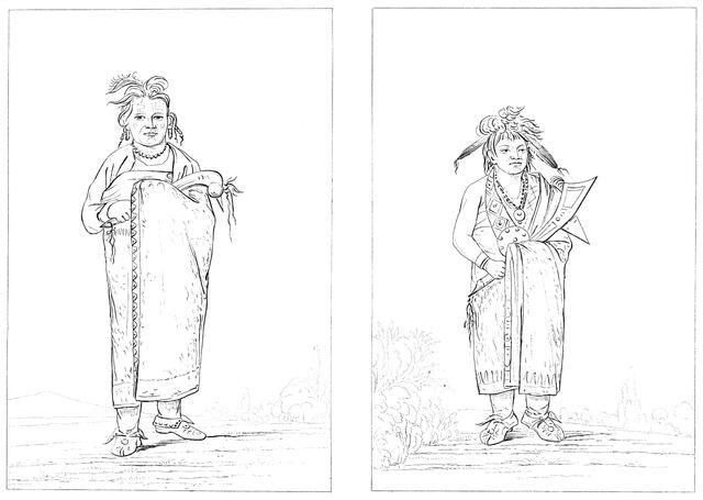 Winnebagoes, 1841.Artist: Myers and Co