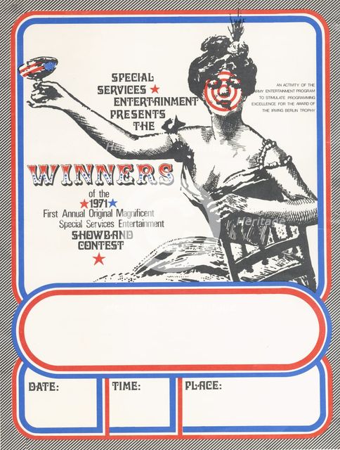Winners of 1971 First Annual Original Magnificent Special Services Entertainment Showband..., 1971. Creator: United States Army.
