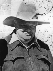 Winston Churchill (1874-1965), British prime minister, c1950s. Creator: Unknown