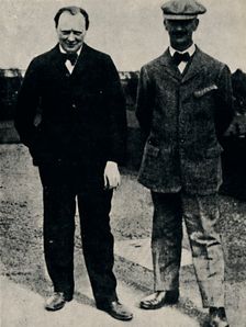 Winston Churchill and George Lambert 1912, (1945). Creator: Unknown