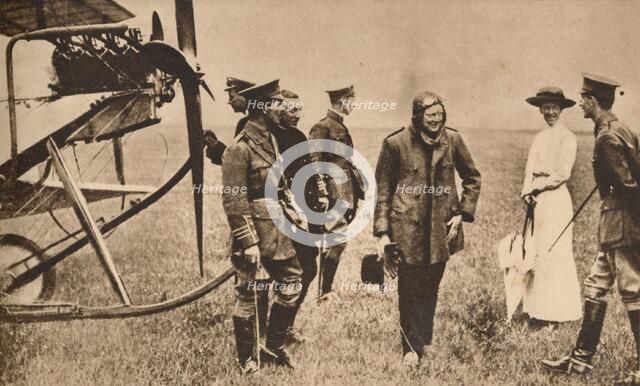 Winston Churchill after making a trip by air, c1914 (1935). Artist: Unknown.