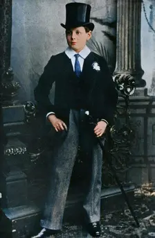 Winston Churchill as a Harrow schoolboy in 1889, (1945). Creator: Unknown