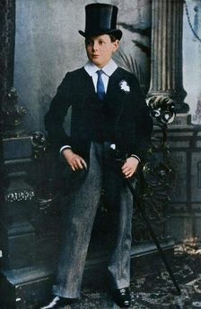 Winston Churchill as a Harrow schoolboy in 1889, (1945). Creator: Unknown