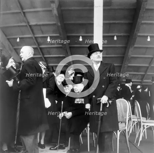 Winston Churchill at the opening of the Festival of Britain, London, 1951. Creator: Henry Grant.