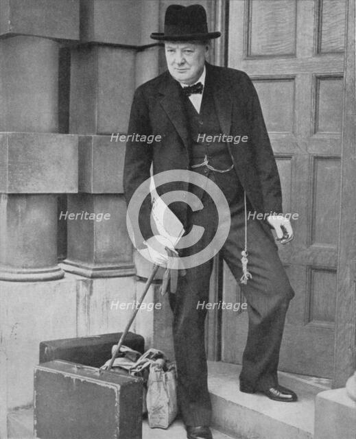 'Winston Churchill at the Admiralty', 1939, (1940). Artist: Unknown.