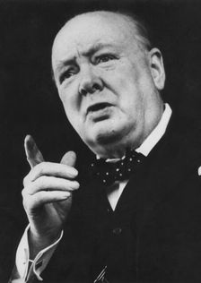 Winston Churchill, British politician, at 75 years old, c1950. Creator: Unknown