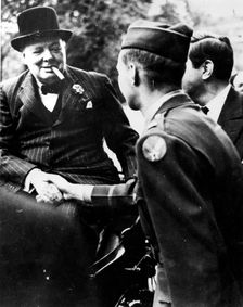 Winston Churchill, British statesman, World War II, 1939-1945