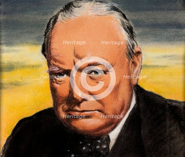 Winston Churchill, c1944. Creators: William Timym, Central Office of Information.