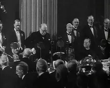 Winston Churchill Giving a Speech, 1942. Creator: British Pathe Ltd