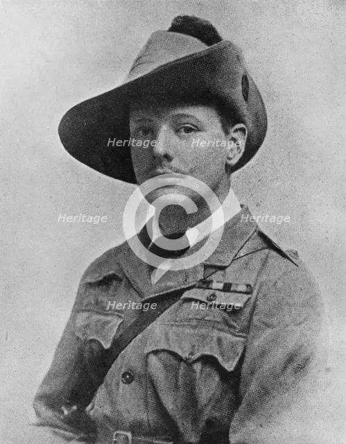 Winston Churchill during his time as war correspodant, c1899, (1945). Artist: Unknown.