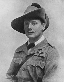 Winston Churchill during his time as war correspodant, c1899, (1945)