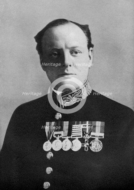 Winston Churchill, First Lord of the Admiralty, 1914-1915, (1920). Artist: Elliott & Fry