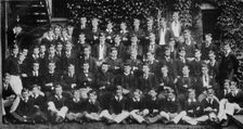 Winston Churchill in a group photograph at Harrow School, c1889, (1945)