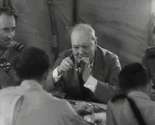 Winston Churchill With British Troops in the Desert, 1942. Creator: British Pathe Ltd