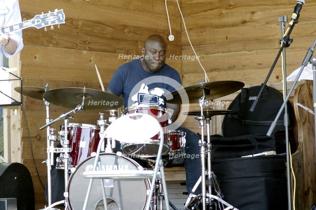 Winston Clifford, Roger Beaujolais Quartet, Three Horseshoes, Knockholt, Kent, 1st June 2021. Creator: Brian O'Connor.