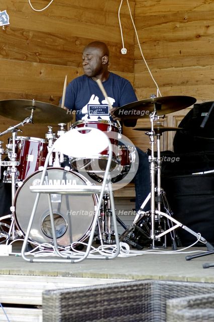 Winston Clifford, Roger Beaujolais Quartet, Three Horseshoes, Knockholt, Kent, 1st June 2021. Creator: Brian O'Connor.