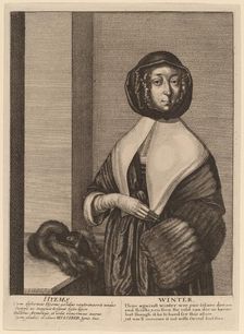 Winter, 1641. Creator: Wenceslaus Hollar