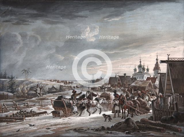 Winter, 1825. Artist: Orlowski, Alexander Osipovich (1777-1832)