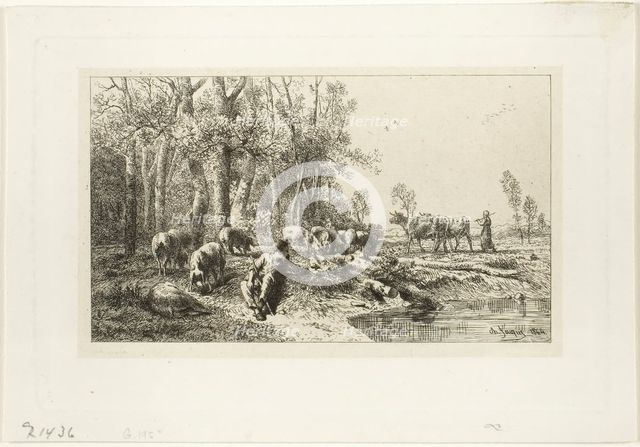 Winter, 1846. Creator: Charles Emile Jacque.