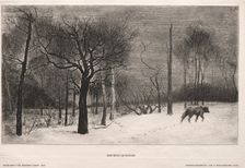 Winter, 1862. Creator: Félix Bracquemond (French, 1833-1914); Bildende Kunst