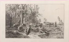 Winter, 1864. Creator: Charles Emile Jacque