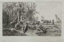 Winter, 1864. Creator: Charles-Émile Jacque (French, 1813-1894)