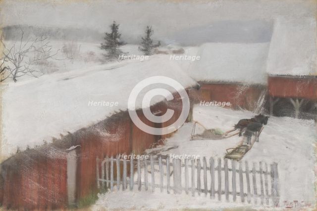 Winter, 1886. Creator: Frits Thaulow.