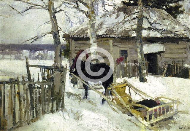 'Winter', 1894.  Artist: Konstantin Korovin