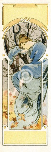 'Winter', 1900. Artist: Alphonse Mucha