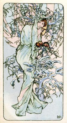 Winter 1900. Artist: Alphonse Mucha