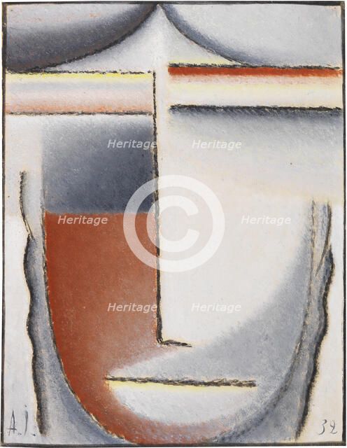 Winter mood (Abstract head), 1932. Creator: Javlensky, Alexei, von (1864-1941).