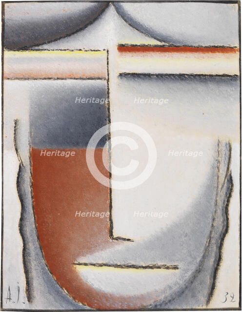 Winter mood (Abstract head), 1932. Creator: Javlensky, Alexei, von (1864-1941).