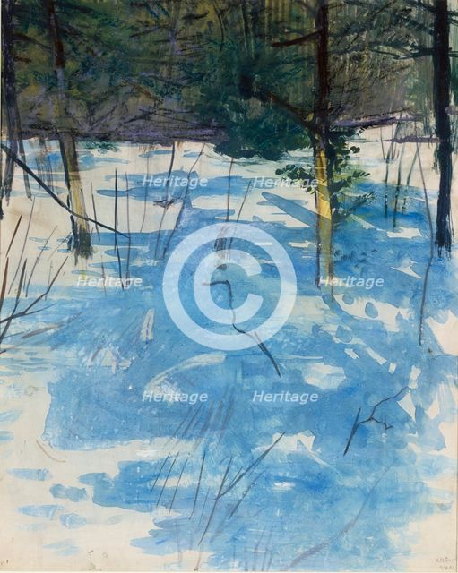 Winter, Monadnock, ca. 1900. Creator: Abbott Handerson Thayer.