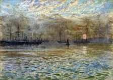 Winter morning, Wellington Harbour, c1900. Creator: James McLauchlan Nairn