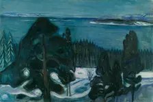 Winter Night. Artist: Munch, Edvard (1863-1944)