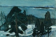 Winter Night, c 1900. Creator: Munch, Edvard (1863-1944)