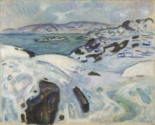 Winter on the Fjord, 1915. Creator: Edvard Munch